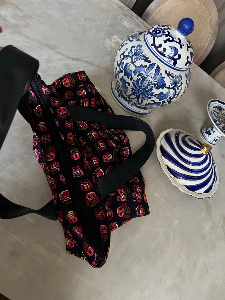 Bohem Çok Renkli Desenli Fermuarlı Kadın Çanta - Görsel 4