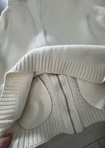 Coquette Kapüşonlu yünörgü  Triko Hırka - Görsel 6