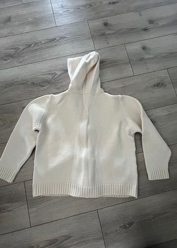 Coquette Kapüşonlu yünörgü  Triko Hırka - Görsel 4