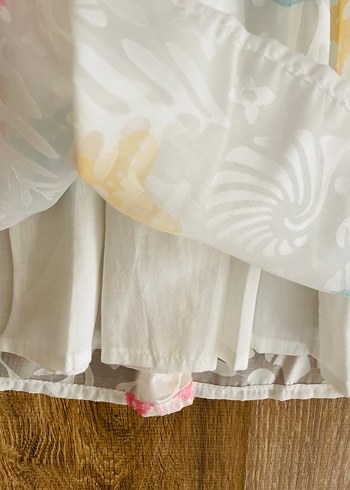 Kız Çocuk Transparan Deniz Desenli Elbise - Görsel 6