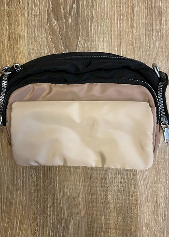 Bej Kadın Bel ve Çapraz Askılı Çanta - Görsel 3