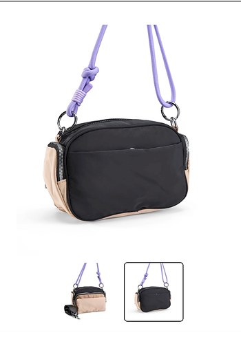 Bej Kadın Bel ve Çapraz Askılı Çanta - Görsel 2