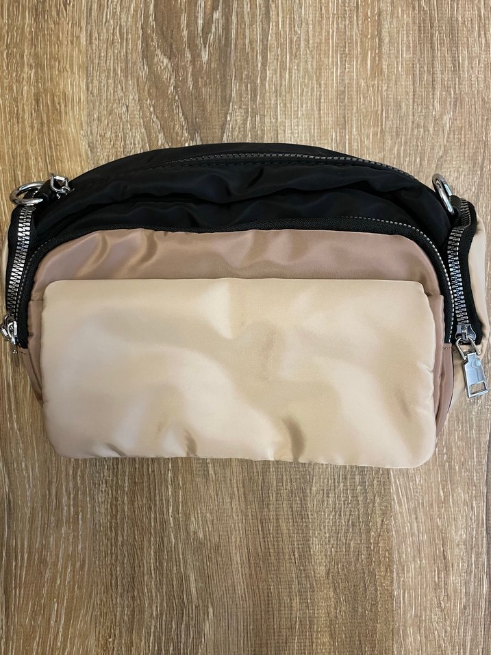 Bej Kadın Bel ve Çapraz Askılı Çanta - Görsel 3