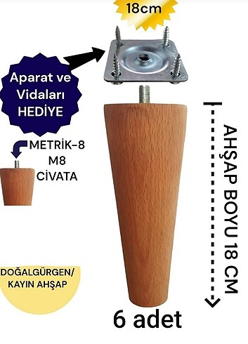 Diğer Ahşap baza ayagi