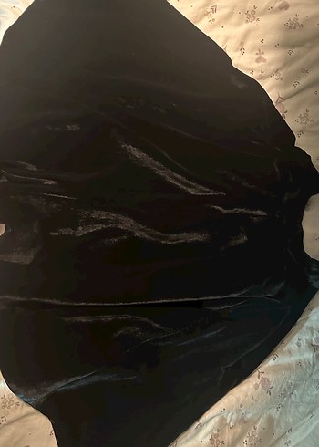 Zara Siyah Kadife Pelerin - Görsel 5