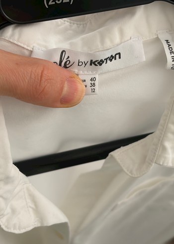 Kadın Beyaz  Düğmeli Gömlek - Görsel 3