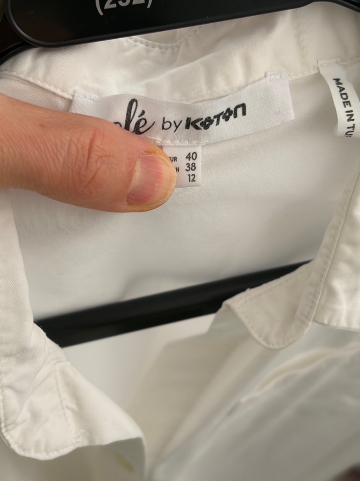 Kadın Beyaz  Düğmeli Gömlek - Görsel 3