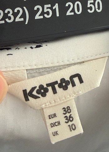 Siyah Beyaz Baskılı Uzun Gömlek - Görsel 3