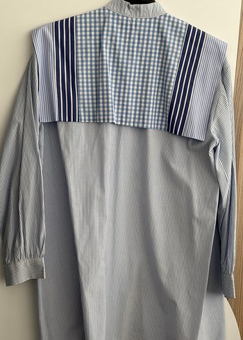 Öz Sarıçam markadır Düğmeli Uzun Kollu Pamuklu Kadın Gömlek - Görsel 2