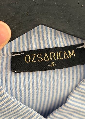 Öz Sarıçam markadır Düğmeli Uzun Kollu Pamuklu Kadın Gömlek - Görsel 3