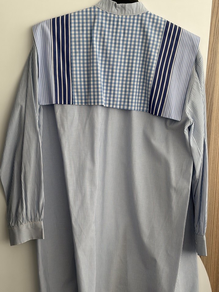 Öz Sarıçam markadır Düğmeli Uzun Kollu Pamuklu Kadın Gömlek - Görsel 2