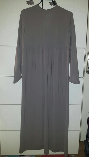 38 Beden camel Renk Vizon elbise
