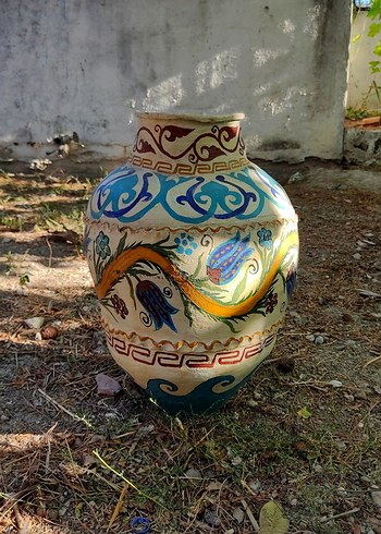 Beden çeşitli Renk ANTİKA KAYAPA TARZI BOYALI KÜP