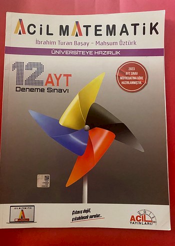 Acil Matematik 12 AYT Deneme Sınavı Kitabı