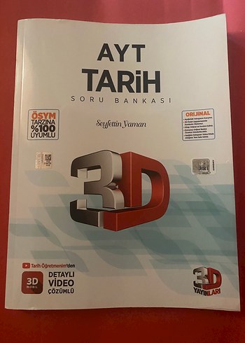 AYT Tarih Soru Bankası 3D Yayınları