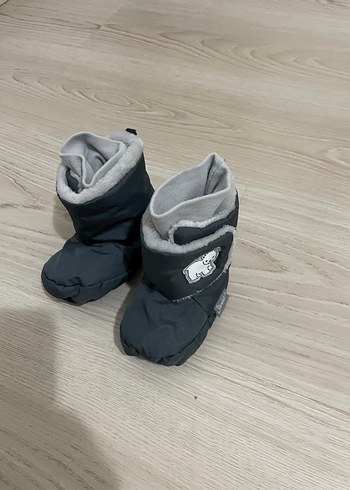 Gri Erkek Çocuk Sıcak Ev Terliği - Görsel 2