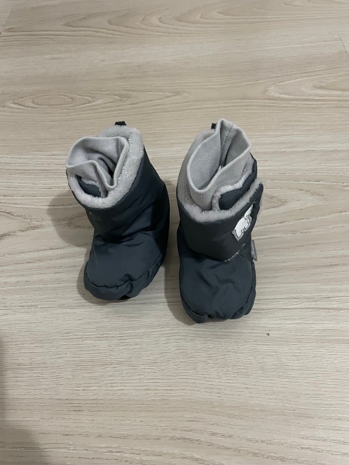 Gri Erkek Çocuk Sıcak Ev Terliği - Görsel 3