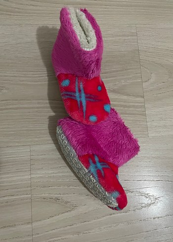 Kızlar için Renkli Peluş Ev Terliği - Görsel 2