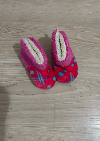 Kızlar için Renkli Peluş Ev Terliği - Görsel 4