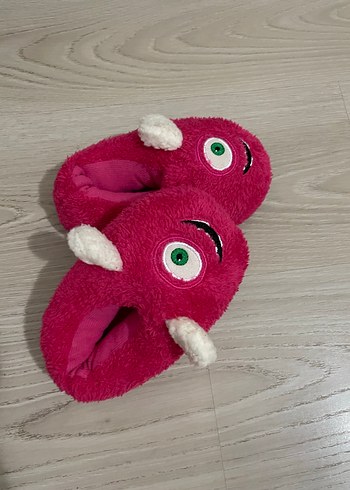 Kız Çocuk Pembe Sıcak Ev Terliği - Görsel 4