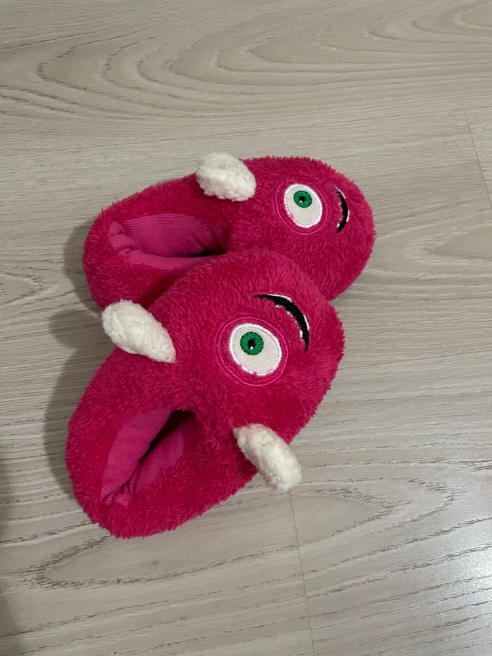 Kız Çocuk Pembe Sıcak Ev Terliği - Görsel 4