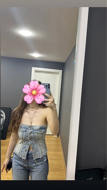 Zara Denim Top