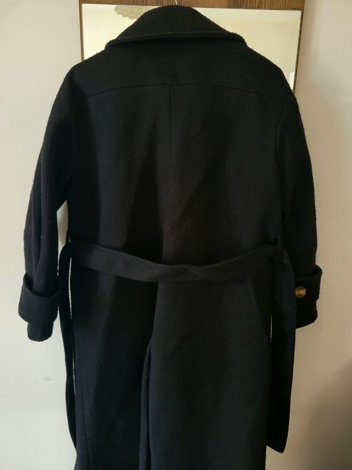 Oversize Uzun Kaşe Kaban - Görsel 2