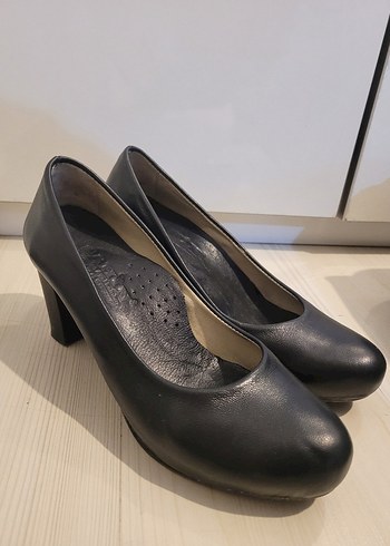 Deri Topuklu Ayakkabı - Görsel 2