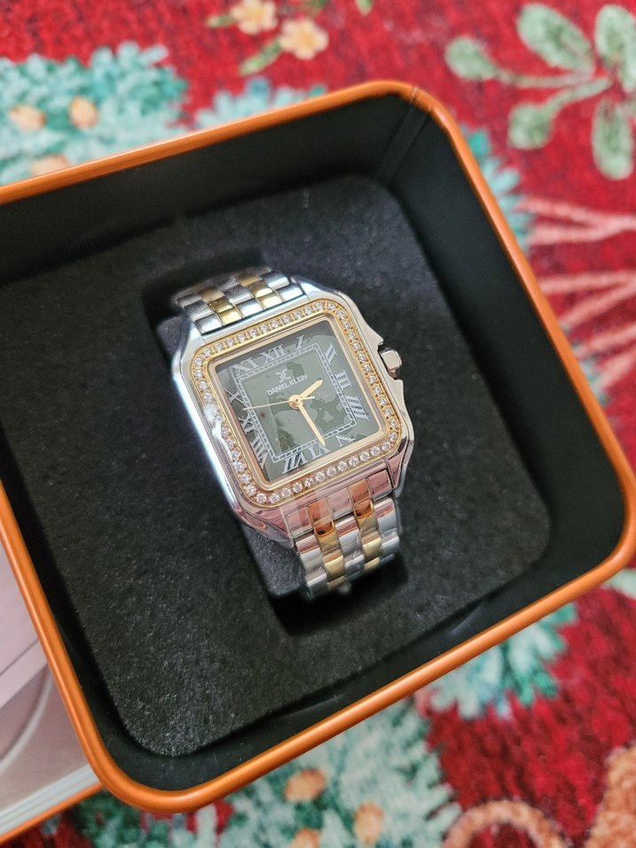 Daniel Klein Kadın Klasik Vintage Altın Saat - Görsel 3