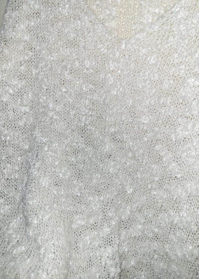 Simli Ajurlu Delikli V Yaka Kazak - Görsel 4