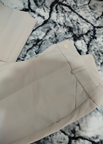 Kadın Bej  Kumaş Pantolon - Görsel 3