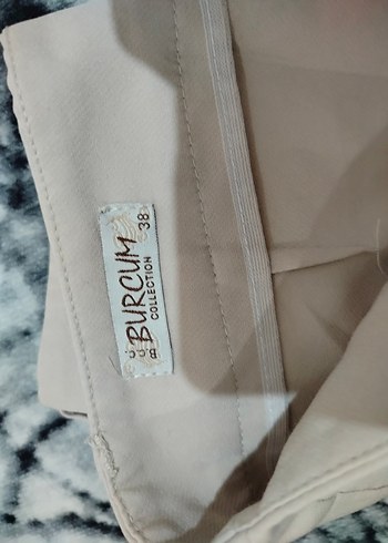 Kadın Bej  Kumaş Pantolon - Görsel 5