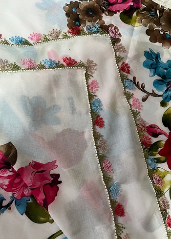 İğne oyası tülbent - Görsel 3