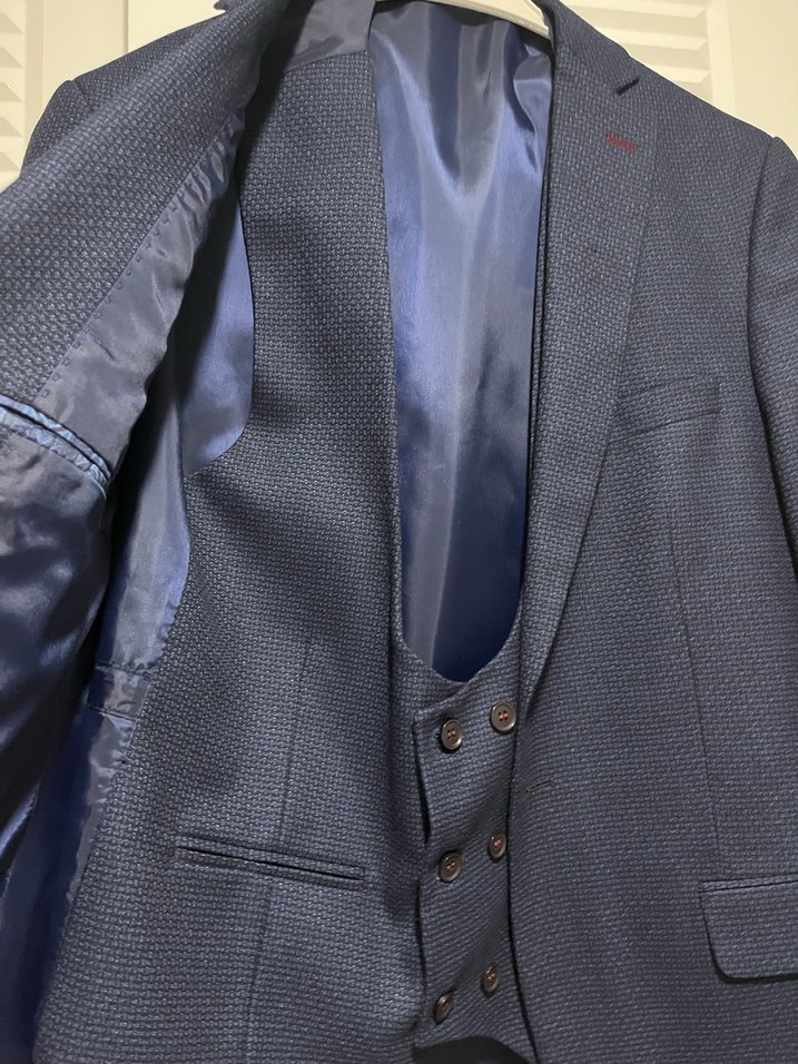 Erkek Lacivert Modern Klasik Takım Elbise - Görsel 2