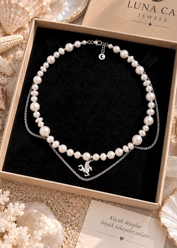 American Vintage Pegasus İnci Kolye