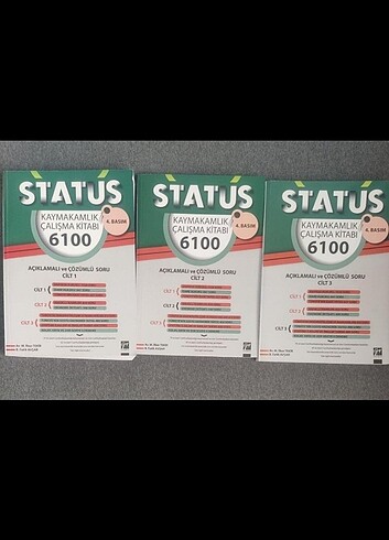 Statüs Kaymakamlık Soru Bankası 6100