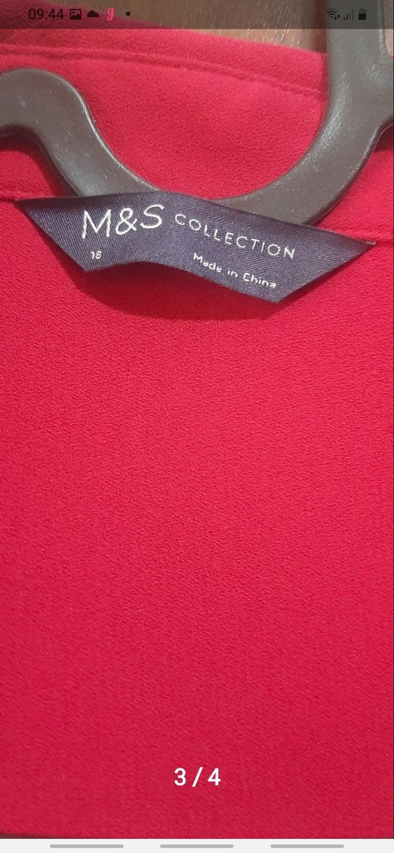 Uzun Kollu Pembe Düğmeli Kadın Tunik - Görsel 3