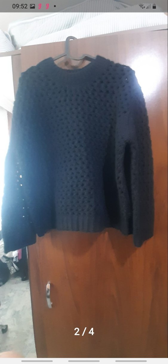 Siyah     Örgü Kadın Triko Kazak - Görsel 5