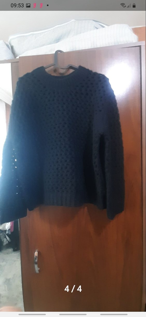 Siyah     Örgü Kadın Triko Kazak - Görsel 4