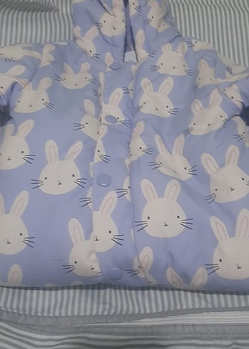 Tavşan Desenli Mor Bebek Tulumu - Görsel 6