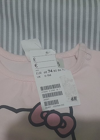 Kız Çocuk Pembe Baskılı Kısa Kollu Tişört - Görsel 3