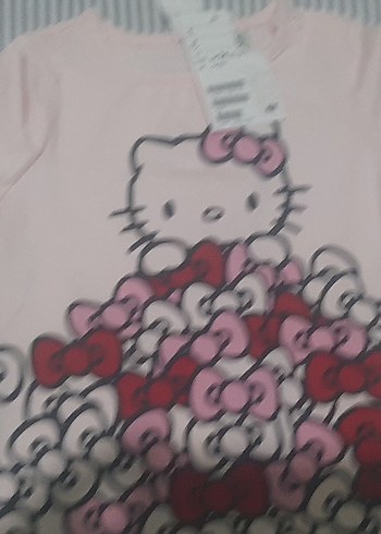 Kız Çocuk Pembe Baskılı Kısa Kollu Tişört - Görsel 4