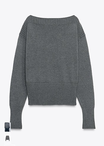 Gri kazak Zara - Görsel 4