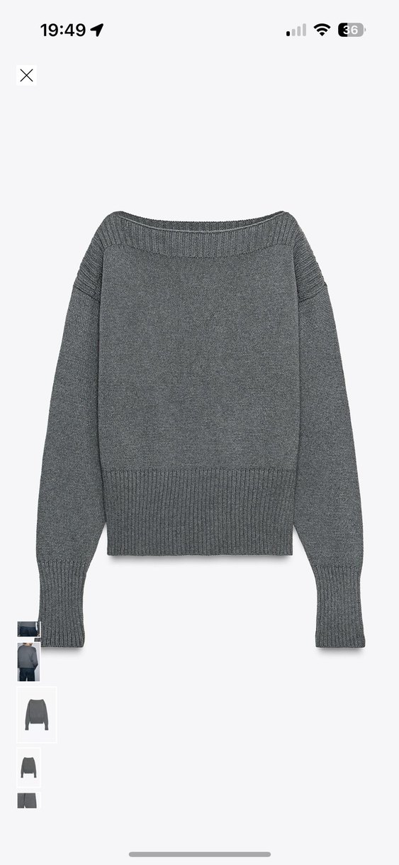 Gri kazak Zara - Görsel 3