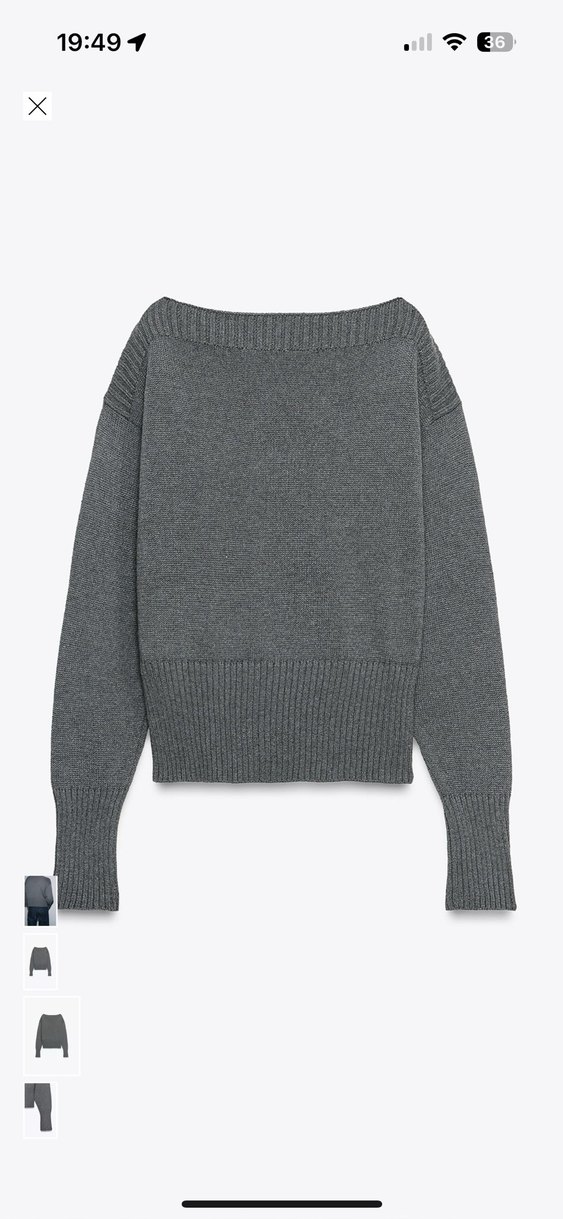 Gri kazak Zara - Görsel 4