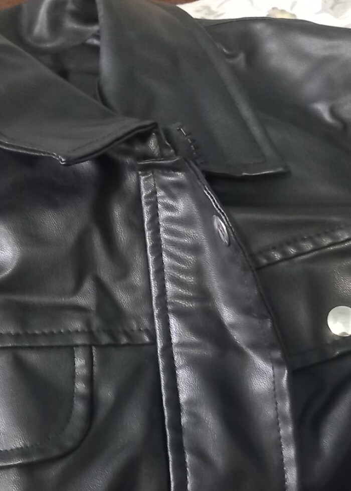 Deri ceket vintage - Görsel 5