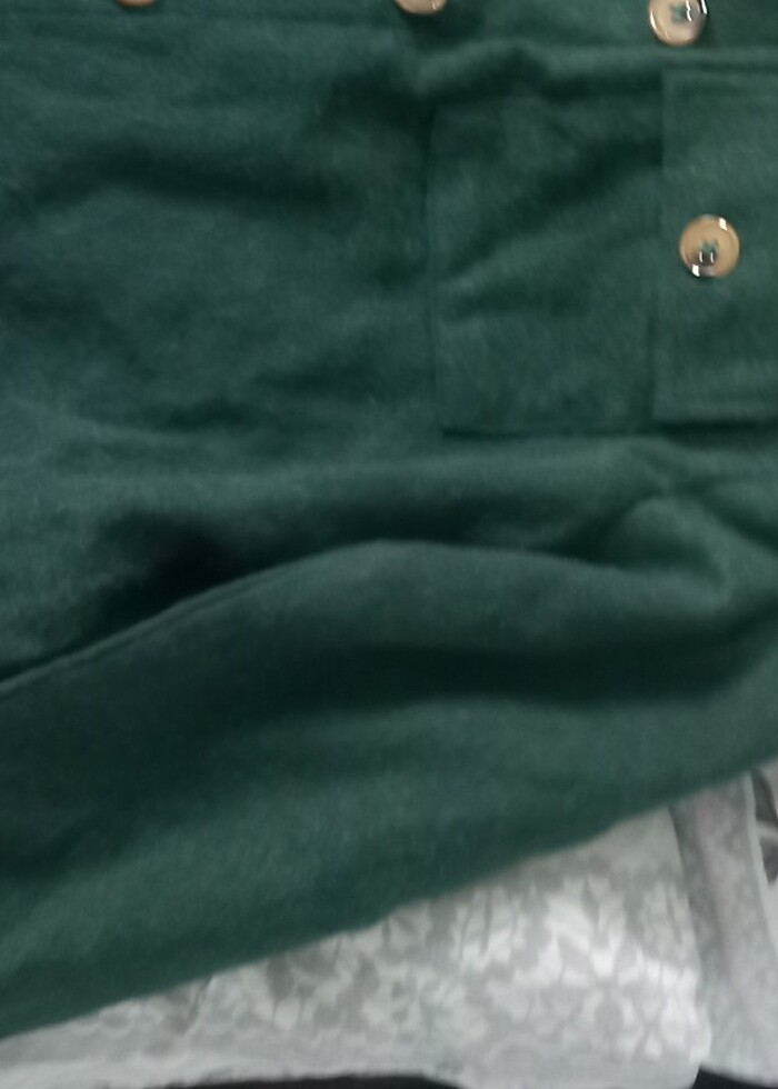 Yeşil vintage ceket - Görsel 2