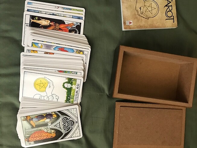  Tahta kutulu tarot seti