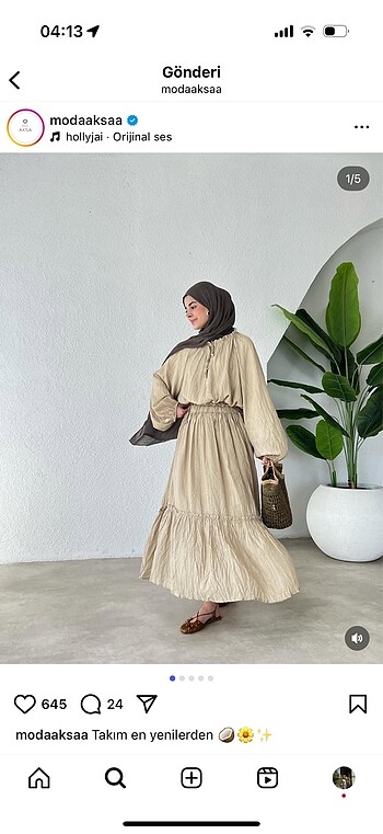 Moda aksa etekli takım - Görsel 5