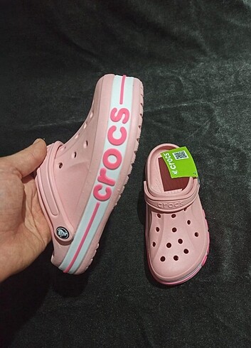 35 Beden Pembe rengi crocs terlik 